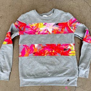 Trina Turk Tropical Floral Sweatshirt M